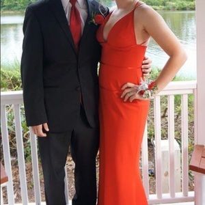 Jill Stuart size 4 red prom dress